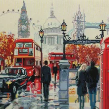 Алмазная мозаика GF 1724 Будни Лондона 40*50