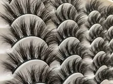 Pestañas postizas 3D de visón Natural, accesorio de maquillaje de imitación, 3D, 5/8/14 pares