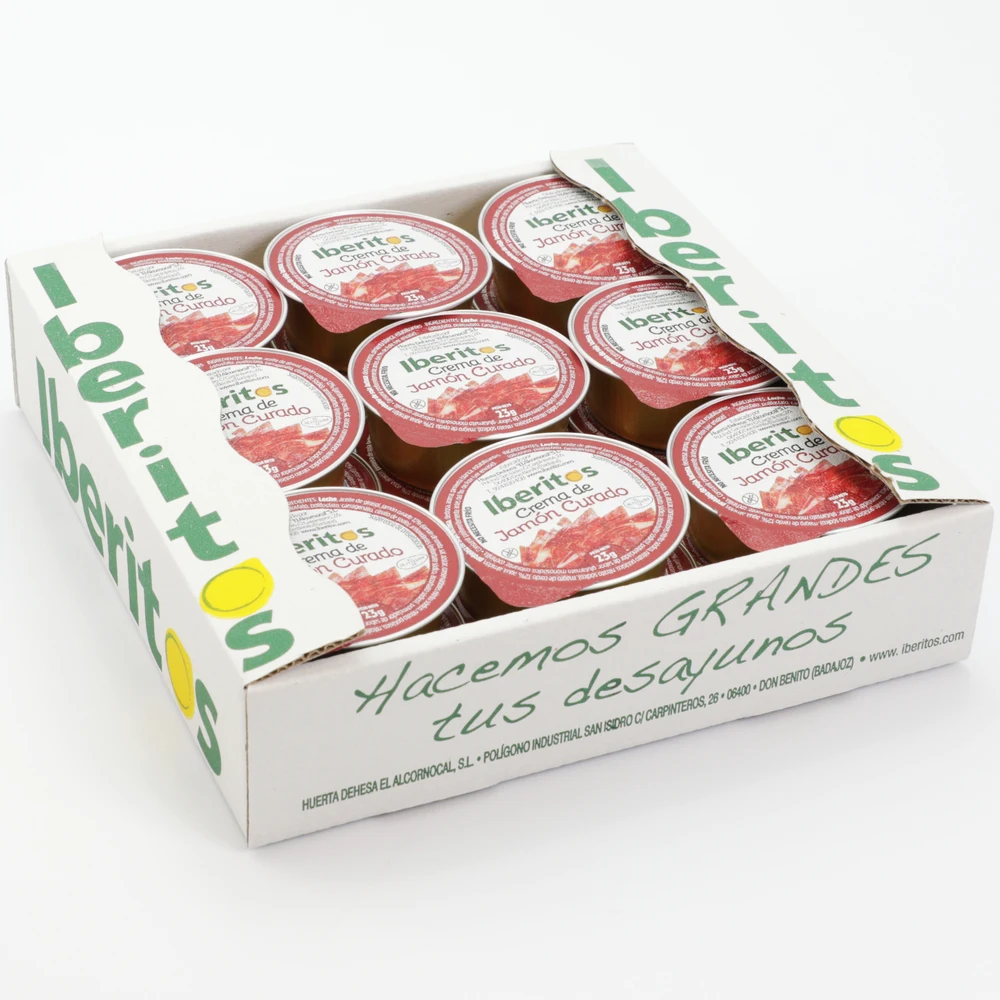 IBERITOS-Bandeja18x23g's soup cream Ham curing-origin Spain afbeelding