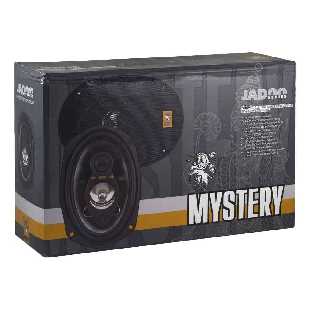 Акустическая система MYSTERY MJ 694 (Коаксиальная АС, 4 полосы, 100-300Вт, 93дБ, 45-22000 Гц, 4 Ом, типоразмер 15x23 см)