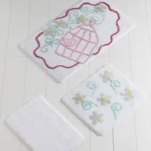 Коврик для ванной | коврик для ванной нескользящие Противоскользящие коврики 3л белый набор для клетки 60X100 cm-50X60 Cm-40X60 см