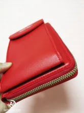 Billetera Color sólido de cuero para mujer, bolso de hombro, para teléfono móvil, billetera de cuero