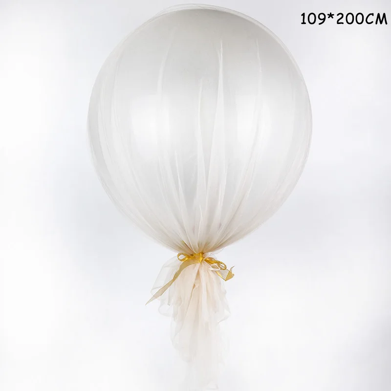 Wedding Tulle Balloons Birthday Party Round Giant Balloon Tulle Roll for Engagement New Year Christmas Decoration Party Fovors