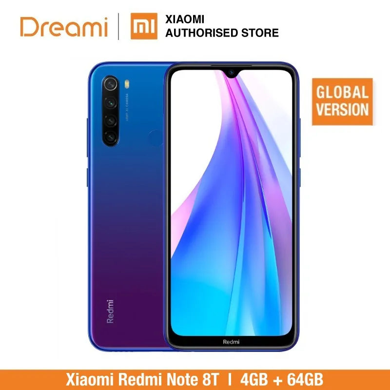 Глобальная версия Xiaomi Redmi Note 8T 64 Гб ROM 4 RAM (официальная Rom) note 8 t note8t note8 Мобильный
