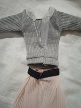 2 unids/lote muñeca hecha a mano vestido para muñeca Barbie Casual desgaste diario atuendo de gemelos falda rosa azul accesorios de ropa de los niños de juguete