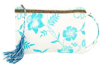 

Cosmetic Bag with decorative trim