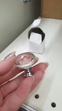 Hardware Handles Drawer-Knobs Dresser Crystal Diamond-Shape Kitchen KAK 30mm