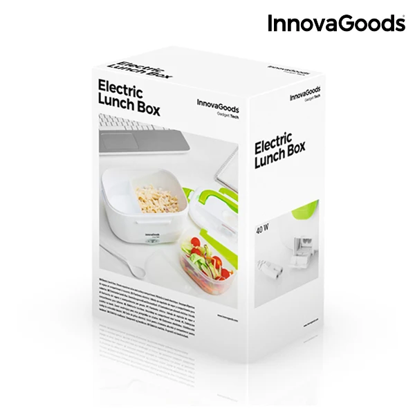 InnovaGoods Электрический Ланч-бокс 40 Вт белый зеленый