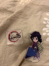 Figuras de acción de Anime Demon Slayer, no Yaiba Kimetsu, acrílico, soporte de escritorio, modelos, plato, pastel, actividades, decoración de escritorio