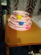 3 Levels Pet Cat Toy Tower Tracks Disc Interacitve Cat Toys Ball Training Amusement Plate