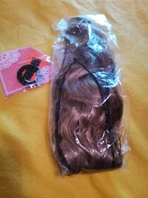 Pelo AISI sintético negro largo, cola de caballo ondulada, extensión de cola de caballo con cordón, estilo africano y americano, resistencia al calor