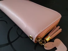 Carteras geométricas de lujo para mujer, monederos de cuero con cremallera, diseño de borla, billetera larga, monedero, tarjetero