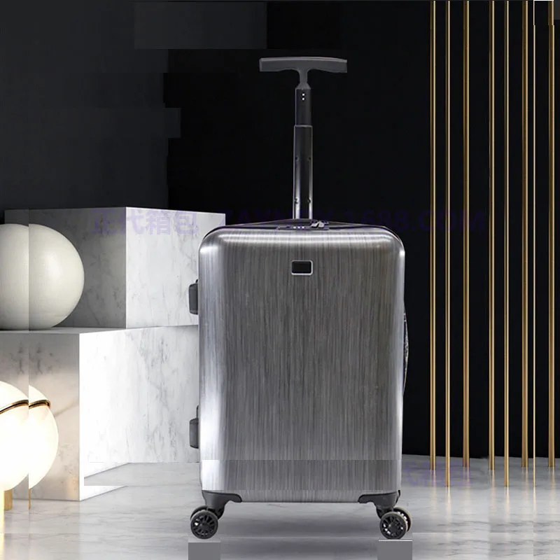 20" Carry-on Travel PC Luxury Suitcase On Silent Wheels Trolley Rolling Zipper Luggage Bag Boarding Case Valise