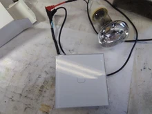 Glass-Switch-Panel Wall-Touch-Switch Minitiger White 1-Gang Crystal 1-Way Eu/Uk-Standard