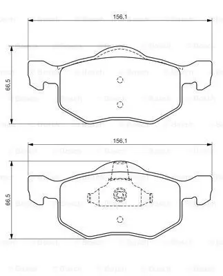 Колодки дисковые пер. Ford Maverick 2.0/3.0 01-08, Mazda Tribute