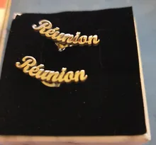 Pendientes personalizados con el nombre, par de pendientes, con cierre de tuerca, personalizados con el nombre, para mujeres