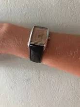 Reloj cuadrado de moda para parejas, cronógrafo de cuarzo con números romanos, estilo simple, correa de cuero informal, para hombre y mujer