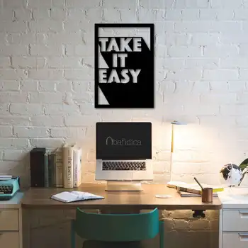 

Металлический декор стен Take It Easy 70x68 cm дизайн интерьера домашнего