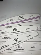 10 Uds lima De uñas profesional, 100, 150, 180, 240 Grit uñas De Gel De limas De uñas y lija estilo Luna acrílico UÑAS De ARTE