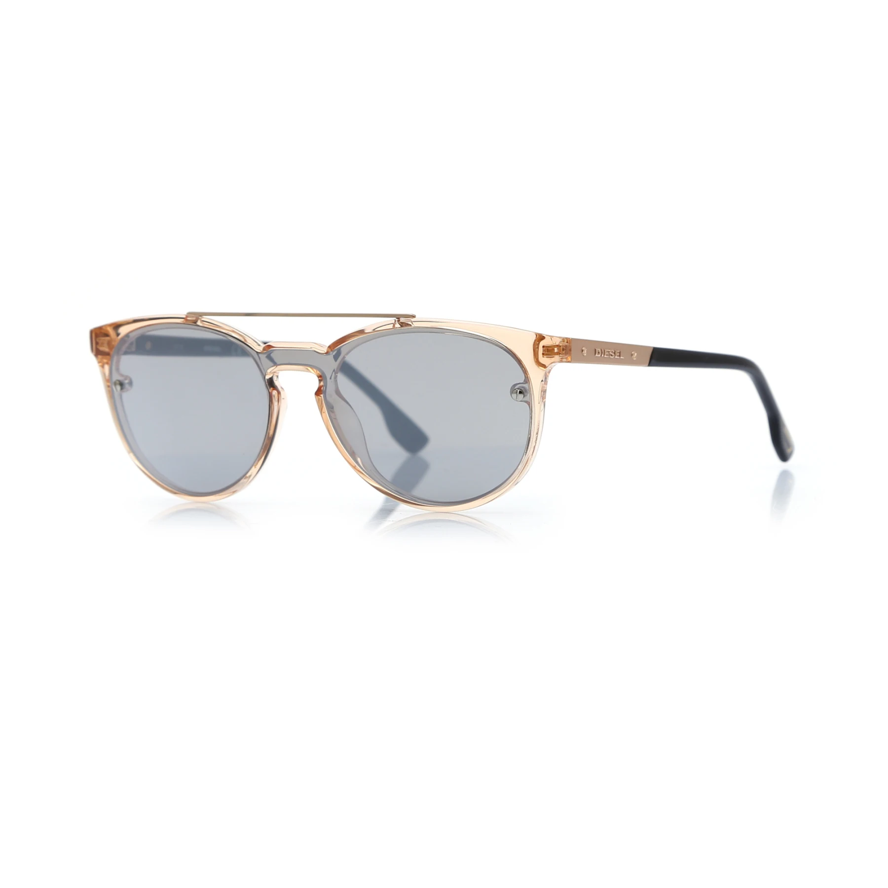 

Unisex sunglasses dl 0216 72c bone transparent polycarbonate rectangular rectangle 56-16-140 diesel