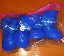 Zapatos antideslizantes para mascota de perro de lluvia, botas de goma impermeables para chihuahua, calzado para exteriores, calcetines para perro