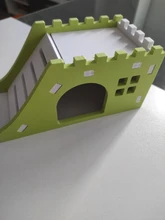 Pet-House Toy Hamster Castle Nest Wooden Viewing Ladder Deck 1-Pc