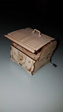 Mano de bricolaje caja de música modelo 3D rompecabezas de madera de juguete de la Asamblea de madera Kit para manualidades