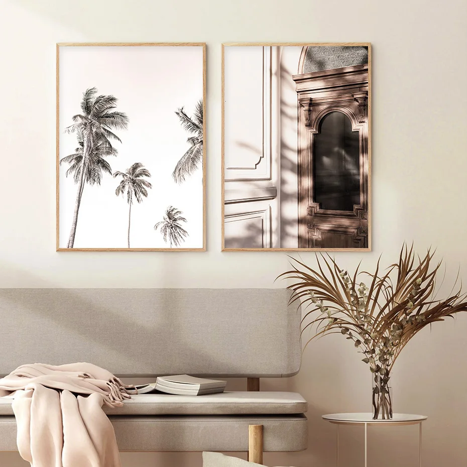 

Palm Tree Landscape Bohemian Style Canvas Painting Wall Art Pictures Posters and Prints for Living Room Home Decor Unframe