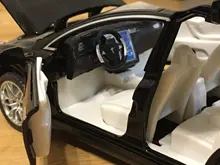 1:32 modelo Tesla X coche en miniatura de aleación con tirar juguete electrónico con simulación de luces y música modelo juguetes para niños de regalo