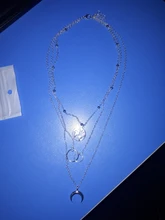 Colgante Retro de Luna y mapa del mundo para mujer, collar de oro Colodr multicapa, accesorios de joyería para fiesta