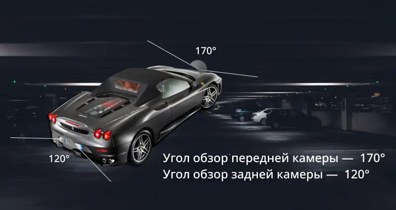 Видеорегистратор и навигатор Eplutus D30 " две 2 камеры на базе Android с gps и Wi-Fi задней камерой