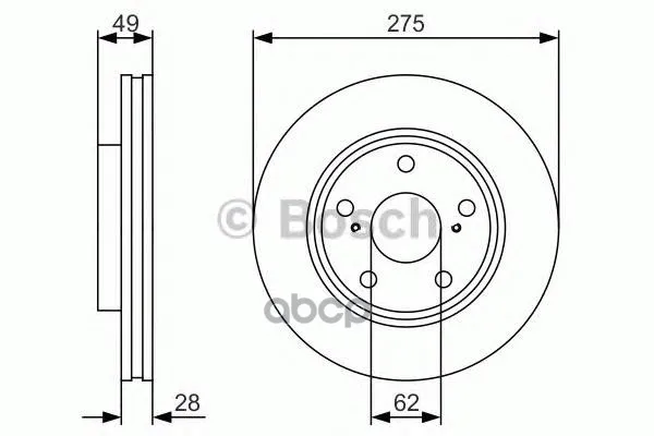 Диск Тормозной Bosch арт. 0986479R58