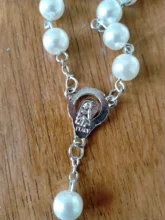 2020 nueva moda hecho a mano cuenta redonda de cristal Rosario Católico calidad de Cruz collar de perlas Cruz colgantes religiosos collar