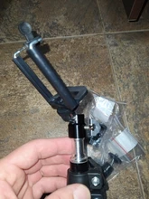 Cabezal de bola para trípode de cámara, soporte de trípode de Flash de luz LED, soporte de montaje, Adaptador de zapata 1/4, 1 ud.