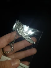 Colgante de alas de Ángel para mujer, cadena cruzada redonda, corta y larga, collar de Color plateado, regalo de joyería