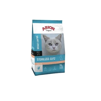 

ARION ORIGINAL STERILIZED WEIGHT CONTROL 33/12 cat salmon food-7,5Kg