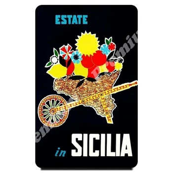 

Italy souvenir magnet vintage tourist poster