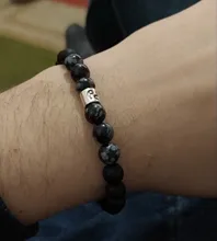 12 signos del zodiaco 8mm piedra cuentas grises pulseras Vintage constelación horóscopo pulseras elásticas de la joyería para hombres mujeres