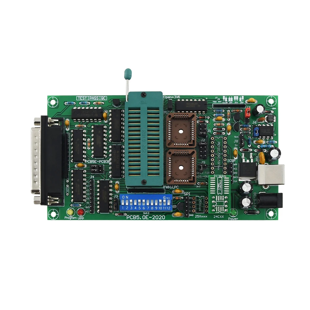 Программатор SPI 25xx PCB5.0T 2013 Willem EPROM BIOS009 PIC поддержка 0.98d12 рекламный зажим PLCC32 + SOIC 8