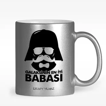 

Personalized Galaxy Best Father Design Silver-Gilt Mug Cup-1
