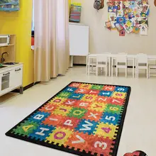 Antdecor квадратный Алфавит тематические круглый коврик для ванной коврик круглый ковер 4" 100 см