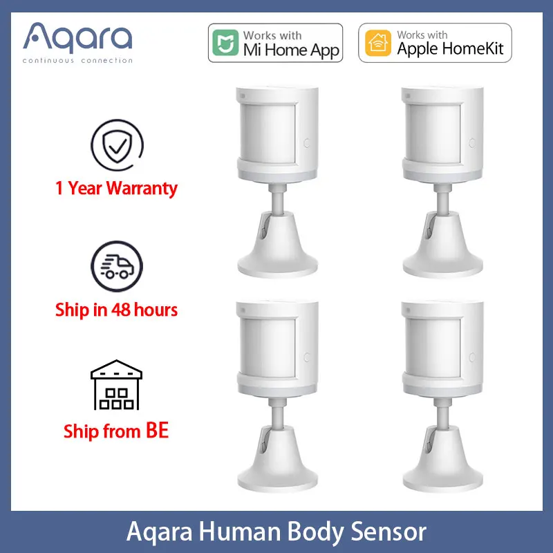 Aqara-Sensor de movimiento inteligente de cuerpo humano, dispositivo de movimiento inalámbrico ZigBee Gateway Wifi Hub para Xiaomi Mijia Smart Home Mi Home