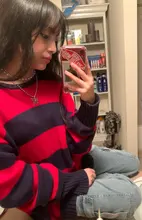 Weekeep-Pantalones vaqueros de cintura alta para mujer, ropa de calle recta para mujer, pantalones cargo de algodón 100% con bolsillos de retazos color azul