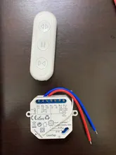 Módulo de relé wifi+RF de enchufe con control remoto para persianas, Módulo de control de persianas y cortinas motorizadas, para Smart Life, Tuya, Alexa y Google Home