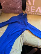 FQLWL-mono Sexy de manga larga para mujer, traje de una pieza con cuello de tortuga, color marrón, blanco y negro, para invierno