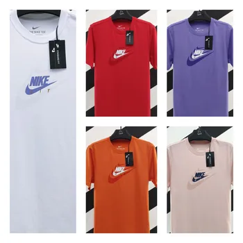 Oryginalny Nike T Shirt Air Jordan mężczyźni kobiety T Shirt standardowy zwykły T Shirt Fit NewTrend 2021 Nike krótki rękaw mężczyzna kobiet T Shirt tanie i dobre opinie TR (pochodzenie) Łuk tops Z KRÓTKIM RĘKAWEM WOMEN