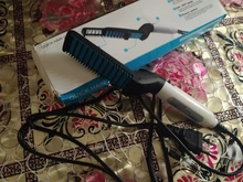 Alisador de barba para hombre, Peinador rápido multifuncional de hierro plano, envío directo desde EE. UU.