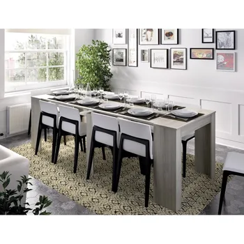 

Kit table model Kiona extensible multi-position in gray color