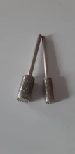 DRELD 8 unids/set de diamante de corte de cabeza puntas montados poco 2,35mm vástago de piedra de Jade tallado pulido para Dremel herramienta rotativa