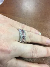 Anillo de Plata de Ley 925 de lujo para mujeres y niñas con incrustaciones de cristal redondo y colorido para fiestas de club nocturno joyería de moda
